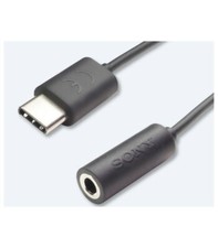 Genuine Sony EC260 Black USB Type C to 3.5mm Adapter Jack for Sony Xperia Phones