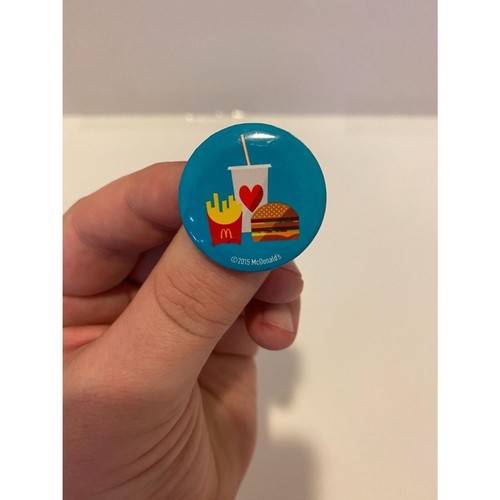 McDonald's 2015 Employee Pin Set I'm Lovin' It Meal Burger with Fries - Picture 5 of 7
