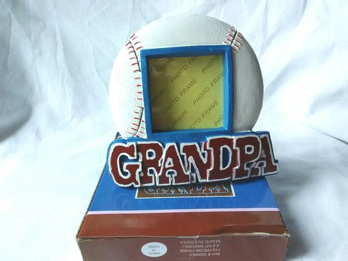 GRANDPA Baseball Sports 4.5" x 5" Picture Frame w/ Easel Back Grand Pa Gift NOS - Picture 4 of 4