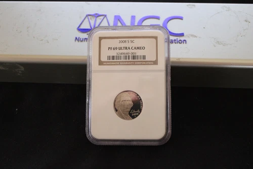 2008-S 5c Jefferson Proof Nickel NGC PF69 Ultra Cameo