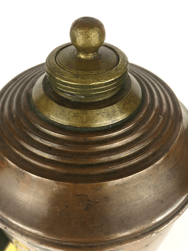 Antique Picknick Flask Copper Bottle Hot Water Flasche Germany Thuringia ca 1900 - Picture 2 of 12