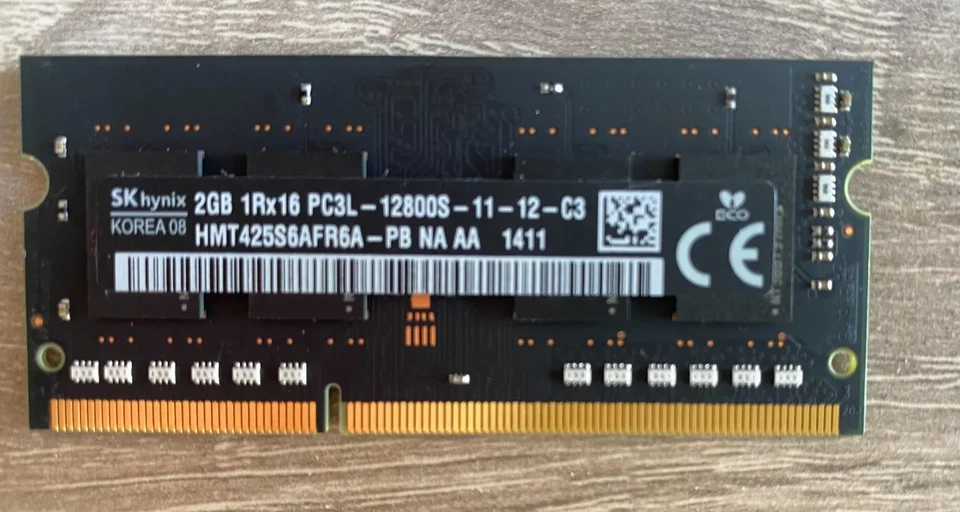 SK HYNIX 4GB (2x2GB) APPLE MACBOOK PRO 2012 PC3L-12800S DDR3-1600 RAM MEMORY - Image 2 of 2