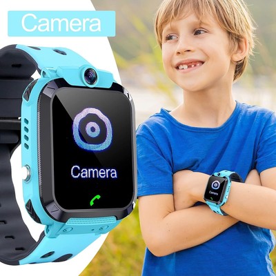 Kinder Telefonuhr Kids Smartwatch LBS Uhr SOS,SIM Wasserdicht Armbanduhr IP68 ~