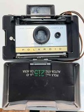 Vintage POLAROID LAND CAMERA MODEL 215 With case - as is - shutter works