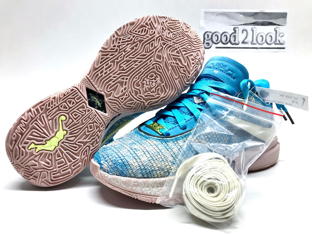 NIKE LEBRON XX ASW BLUE LIGHTNING-COCONUT MILK SZ MEN 5  display picture 1