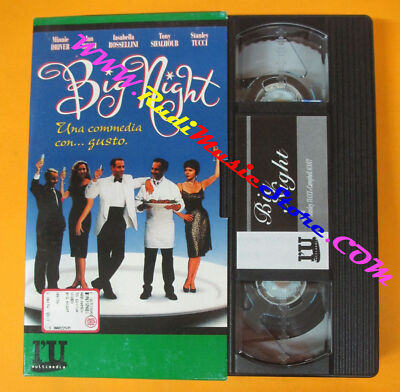 VHS Film BIG NIGHT Isabella Rossellini Holm Tucci Driver L'UNITA' (F95) no dvd
