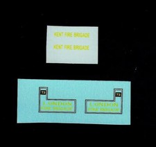 MATCHBOX YESTERYEAR TRANSFERS/DECALS - Y4-2 SHAND MASON FIRE ENGINE