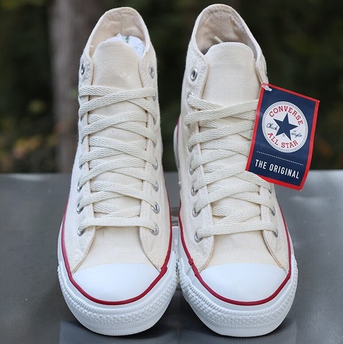 Converse vintage Chuck Taylor ventes exceptionnelles All Star Hi blanche fabriquée aux États-Unis custom homme 8,5
