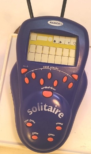 RADICA SOLITAIRE VINTAGE Handheld Game TESTED-WORKING - Picture 5 of 6