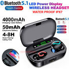 Bluetooth 5.1 Headset Tws Wireless Earphones Mini Earbuds Stereo Headphones Ipx7