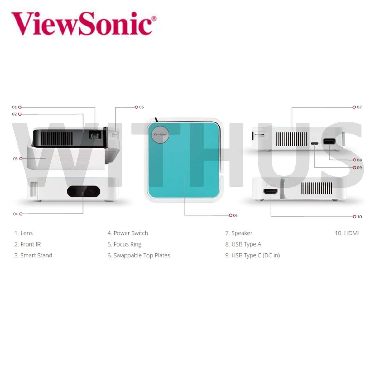 M1 mini plus LEDプロジェクター 大特価価格 ViewSonic M1 mini Plus, Ultra-portable Pocket LED Smart