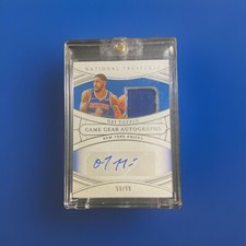 2021-22 Panini National Treasures - Game Gear Autographs #GGA-OBI Obi Toppin /99