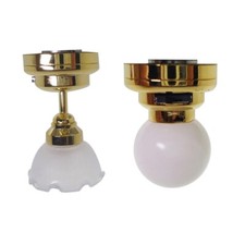 Realistic LED Ceiling Light Dollhouse Mini Furniture Lamp for 1/6 1/12 Dollhouse