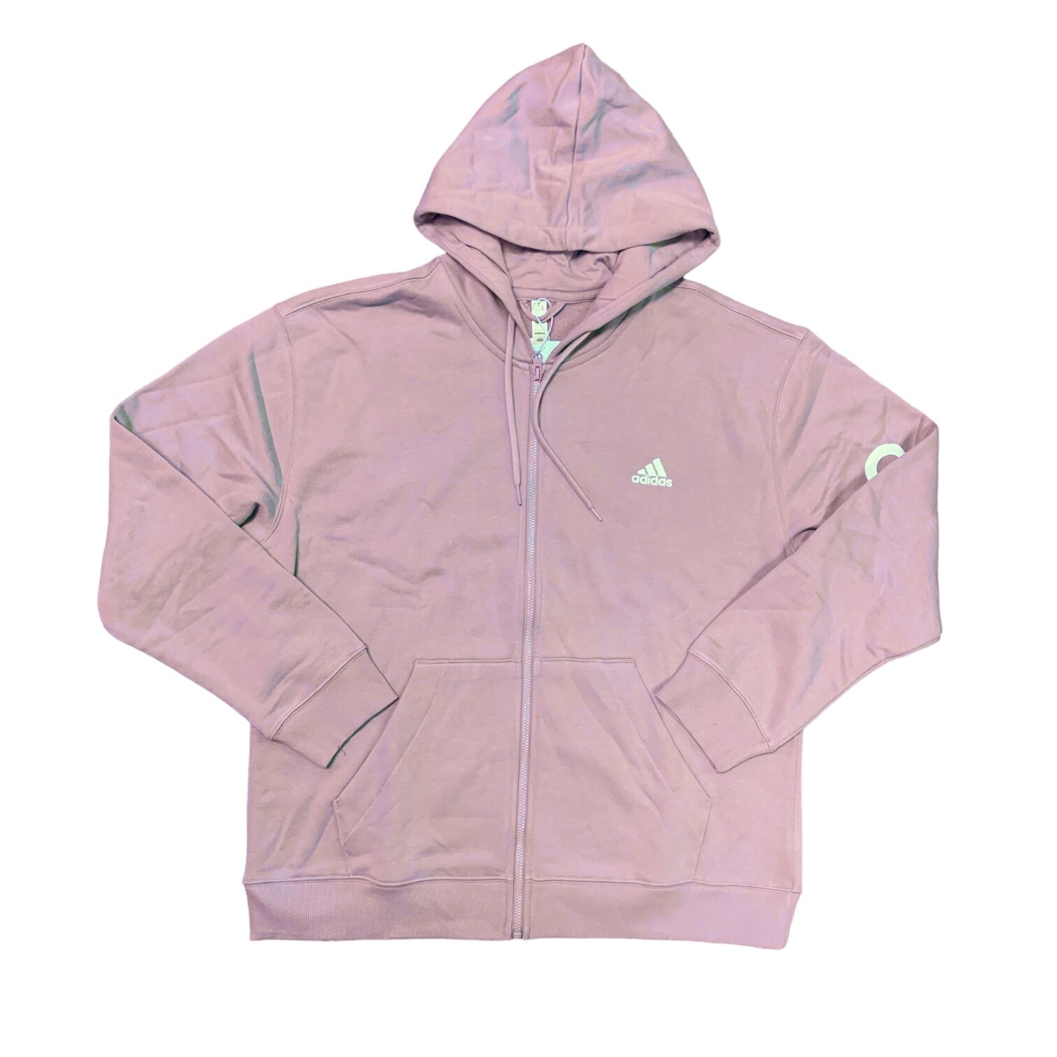 Женская мягкая и легкая куртка Adidas с капюшоном на молнии с длинными рукавами и линейным расположением