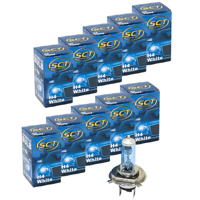 10x Glühbirne H4 White Plasma Xenon 12V für Honda CBR Kawasaki GPX Suzuki Yamaha