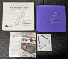 NEW Creative Memories Triumph Album Purple Forget Me Not 7x7 Pages Protectors