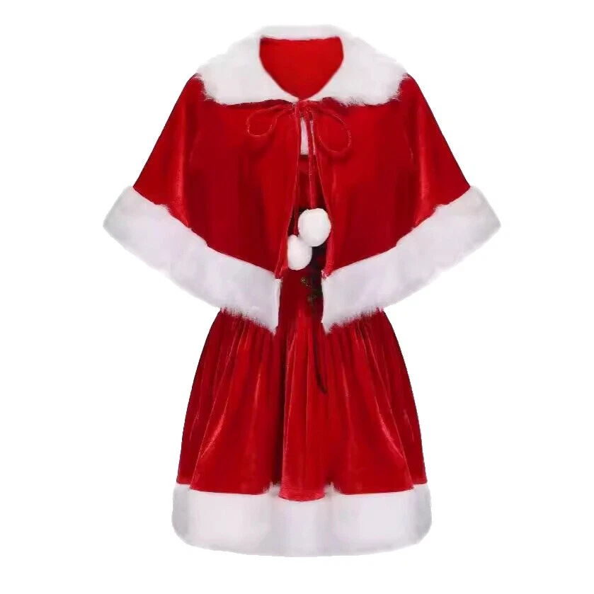 Vestido de Navidad de Poliéster disfraces para mujeres