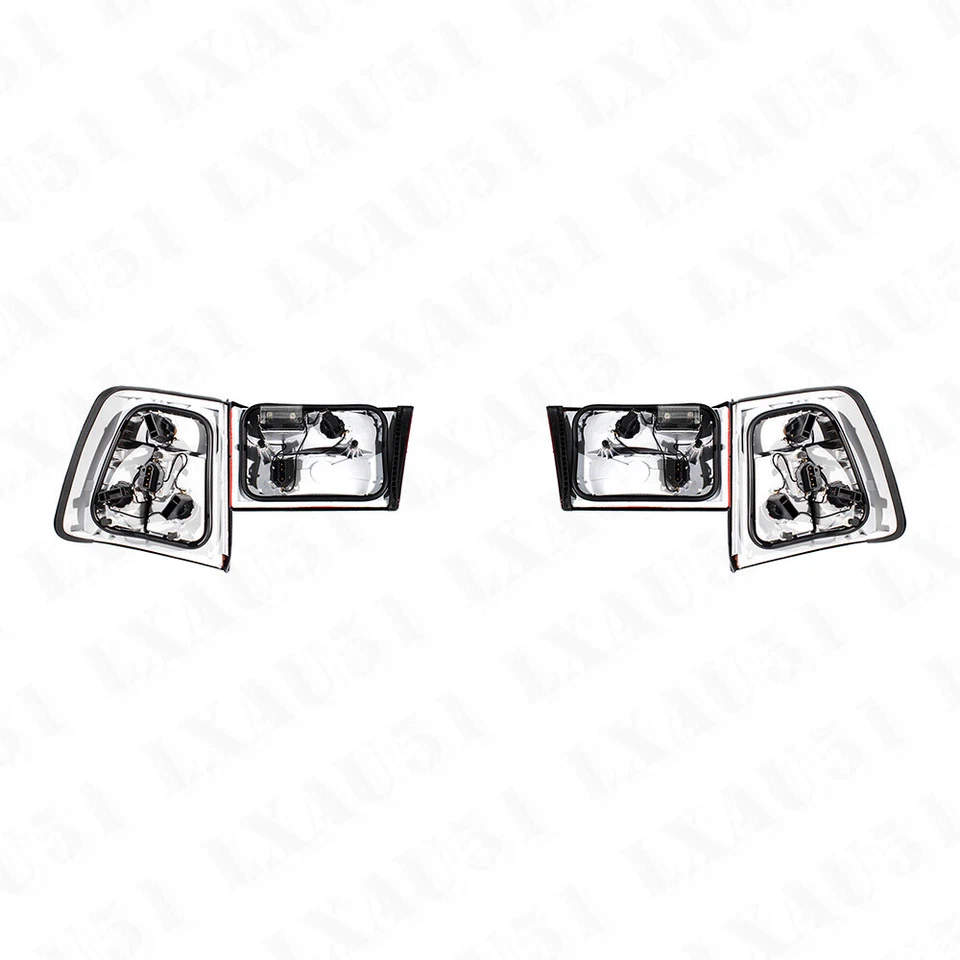 4Pcs Set For BMW E34 Sedan 525i 540i Halogen Rear Tail Light Lamp With White - Image 3 of 4