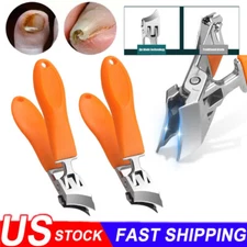 Wide Jaw Opening Anti-Splash Slanted Nail Clipper, Curved Nail Clipper/