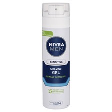 NIVEA MEN Sensitive Shaving Gel - 200mL Shave for Sensitive Skin - NEW NO BOX