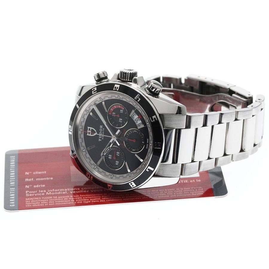 TUDOR GRAND TOUR CHRONO 20530N 42mm SS Black Dial Automatic Date #C126