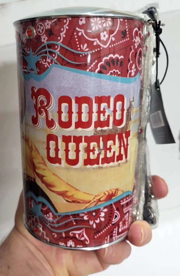 РОДЕО королева COWGIRL цилиндр олова сумка с короткими ручками женщин дам Дамская сумка сумочка новый - Изображение 4 из 4