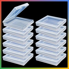 12Pcs Clear Game Card Case Protective Storage Box GBC Game Cartridge Holder