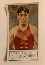 Collectible Greiling Olympics 1928 Tsuruta Japan Picture