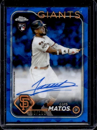 2024 Topps Chrome Sapphire Luis Matos Auto RC Rookie #83/199