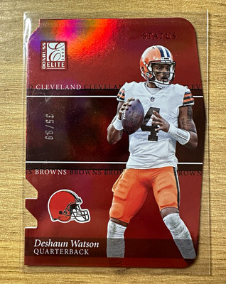 2023 Donruss Elite Deshaun Watson #10 Status Die-Cut Browns 35/99