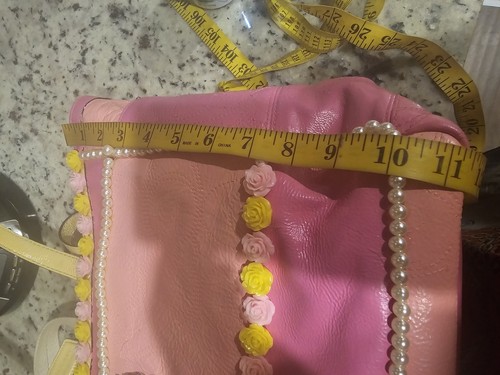 Customize Coach Pink And Yellow Diaper Bag Weekender Shoulder Bag - Picture 12 of 13