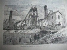 1890 LLANERCH Colliery Explosion 176 deaths : magazine article iln