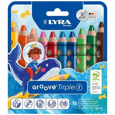 LYRA Farbstift GROOVE Triple 1 10 Stück Classic R+L