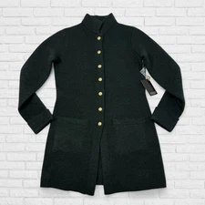 Adrienne Vittadini Sweater Coat Womens Small Wool Blend Long Cardigan Jacket