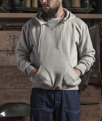 1930s Terry Hooded Sweatshirt Bronson Mfg. Co. Size 42 ship