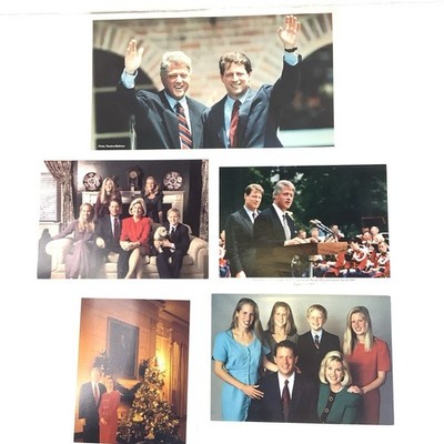 Clinton-Gore Photographs Greeting Cards Mailers Lot Of 5 Campaign, Family Photos