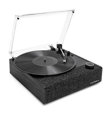 Victrola Eastwood II Record Player with Speakers Black