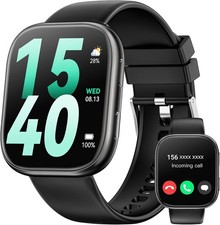 Smartwatch Mujer Hombre con Función Teléfono Reloj de Pulsera para iOS Android Exterior