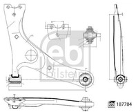 Febi Bilstein Lenker, RadaufhäNgung 187784 FüR Toyota