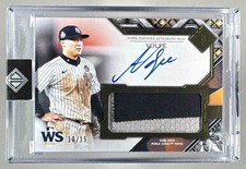Anthony Volpe 2025 Topps Transcendent Collection World Series Patch Auto /15