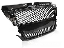Sportgrill / Kühlergrill für Audi A3 8P Facelift 08-12 Hochglanz schwarz in Wabe