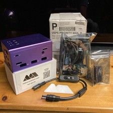 Mister Addons - MiSTer FPGA Purple Aluminum Kit Bundle, Analog IO no DE10-nano