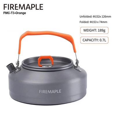 Fire-Maple FMC-XT2 Camping Kettle 1.3L Heat Exchanger Teapot w/ Filter