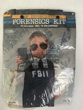Halloween Costume law enforcement police Forensics Kit - Vest Tie Earpc. NEW