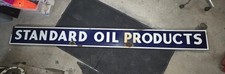 1930s Standard Oil Products 10ft Enamel Porcelain Gas Station Sign. Trade?