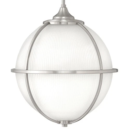 Hinkley Lighting 4744 Nickel Odeon 3-Light 15"W Pendant - Picture 8 of 9