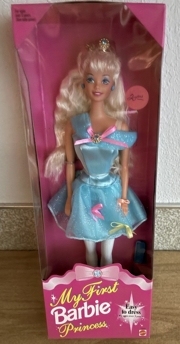 バービー  princess Barbie 1994 MY FIRST PRINCESS BARBIE Doll #13064 Blonde Hair Mattel NRFB