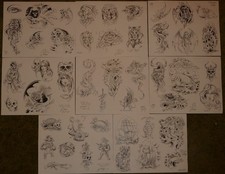 Vintage Greg Irons Tattoo Flash