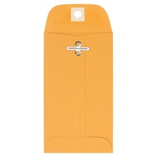 LUXPaper 5 1/2 Coin Envelopes Clasp 3 1/8 x 5 1/2 Golden Kraft 32lb 50 Qty