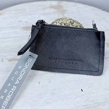 Sondra Robert’s SQUARED Wristlet NWT Black W/ Key Ring